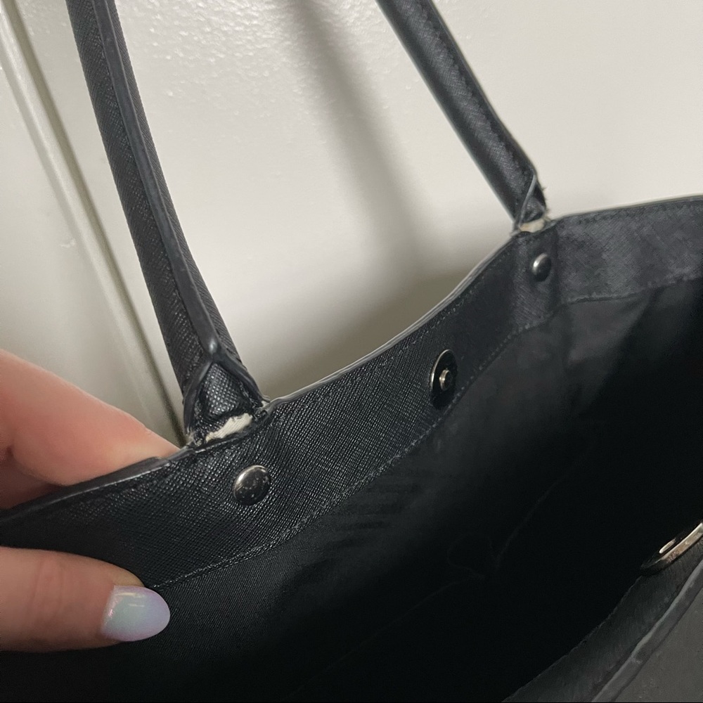 Rebecca Minkoff Medium Mab Oil Malaga Leather Black Shoulder Bag Tote - Picture 14 of 16
